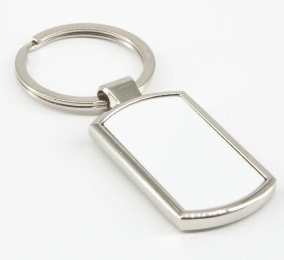 Rectangle Metal Keyring - Eternal Memories